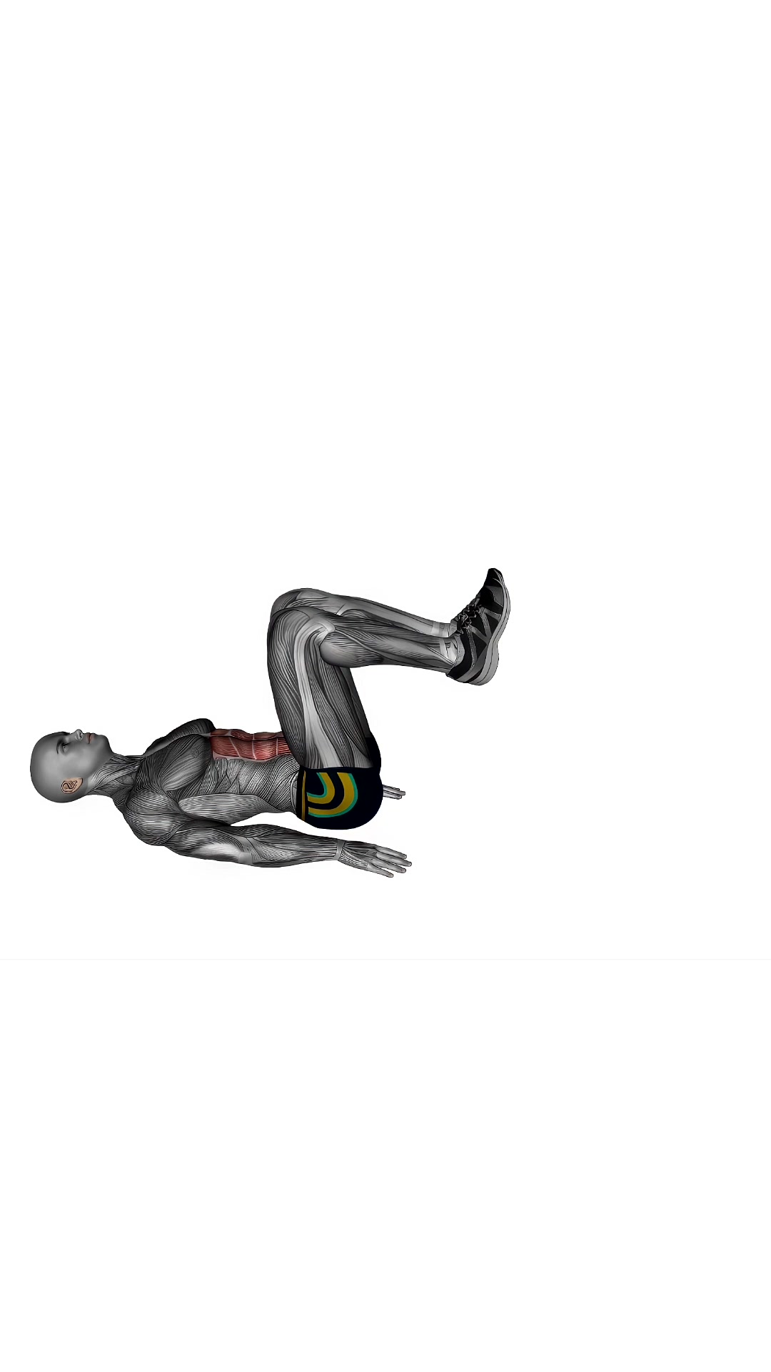 Reverse Crunch With Kick Out