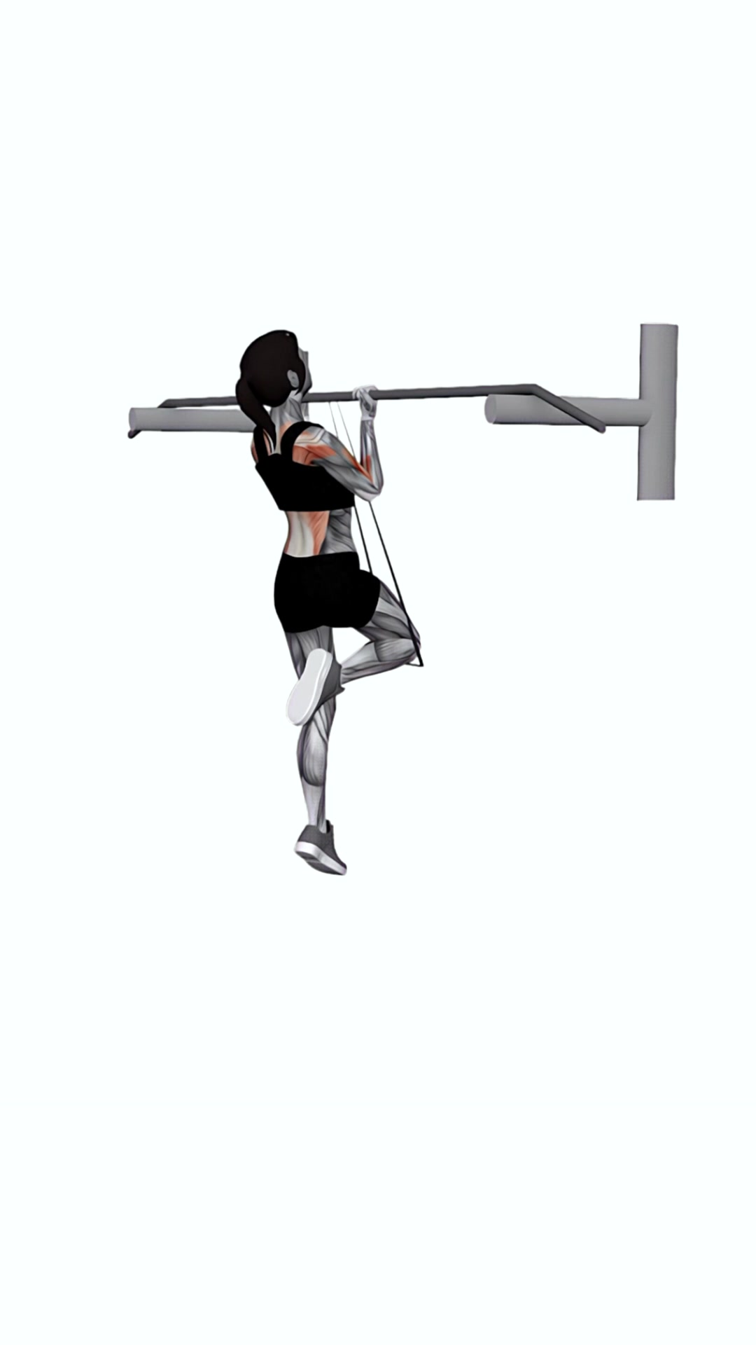Band Assisted Chin Up (from Knee)