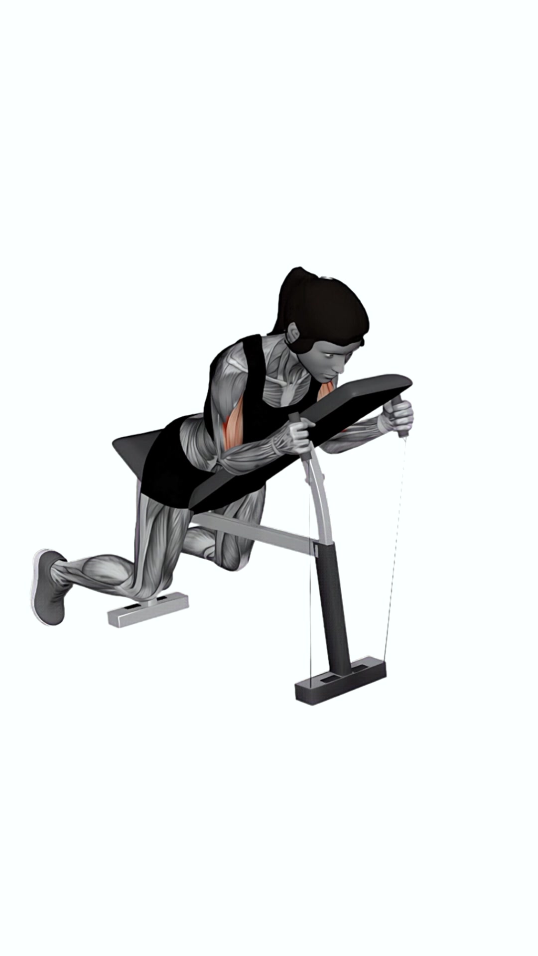 Band Prone Incline Hammer Curl