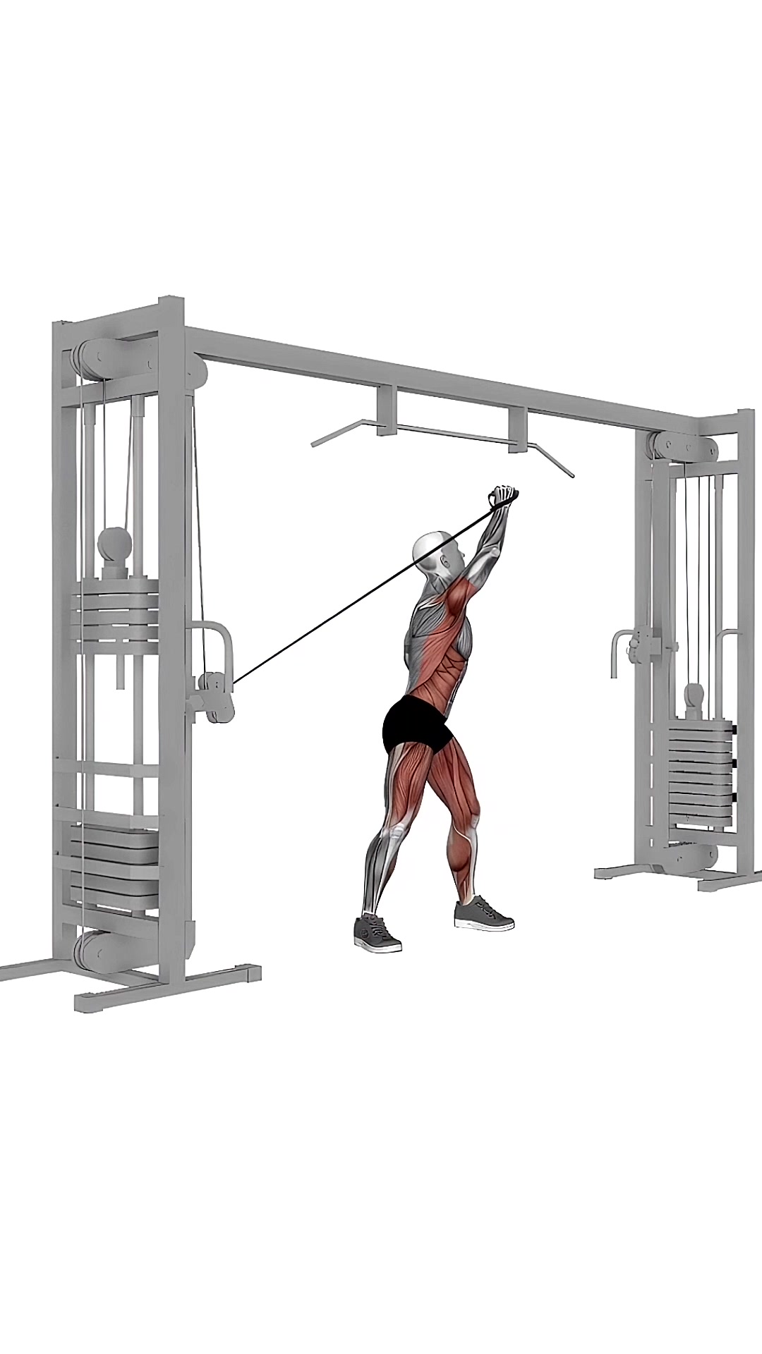 Cable Twisting Overhead Press