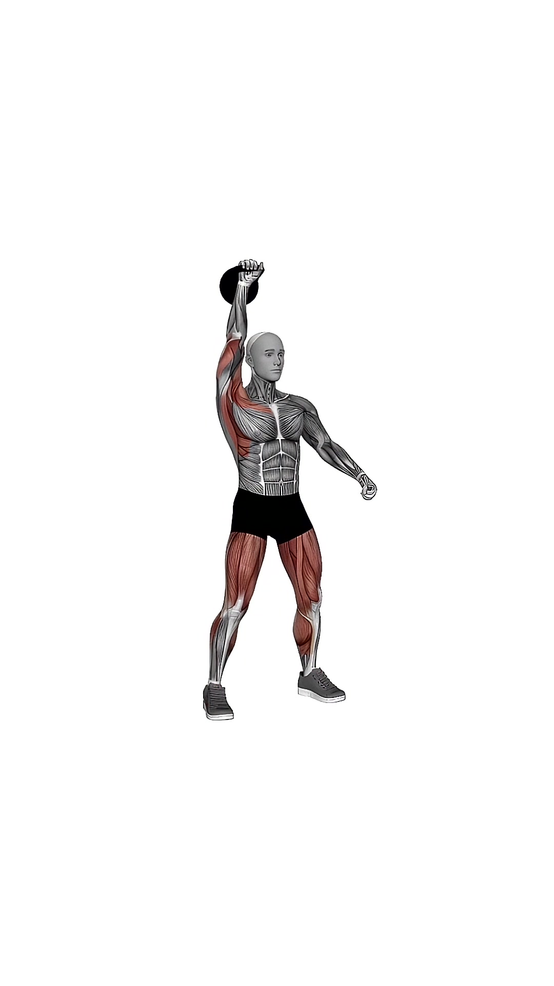 Kettlebell Single Arm Clean And Press