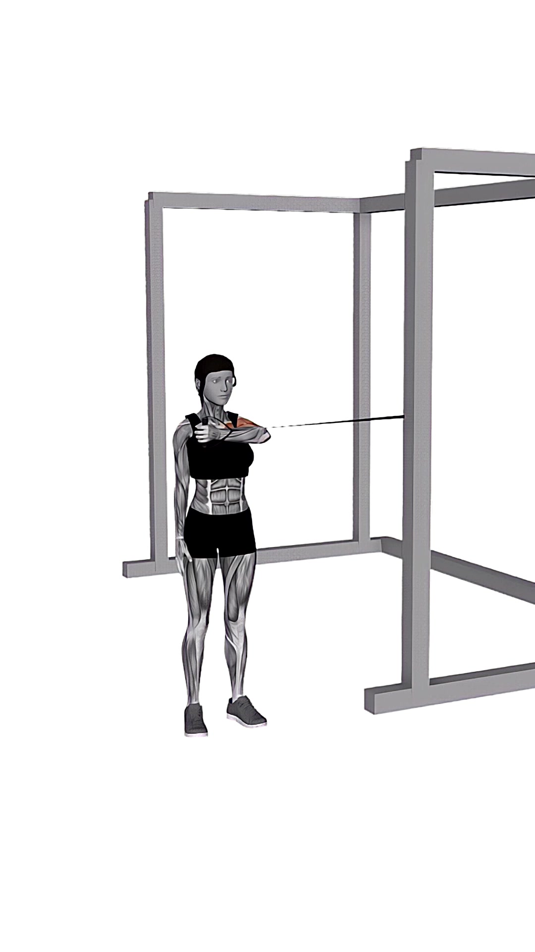 Band Cross Body One Arm Chest Press