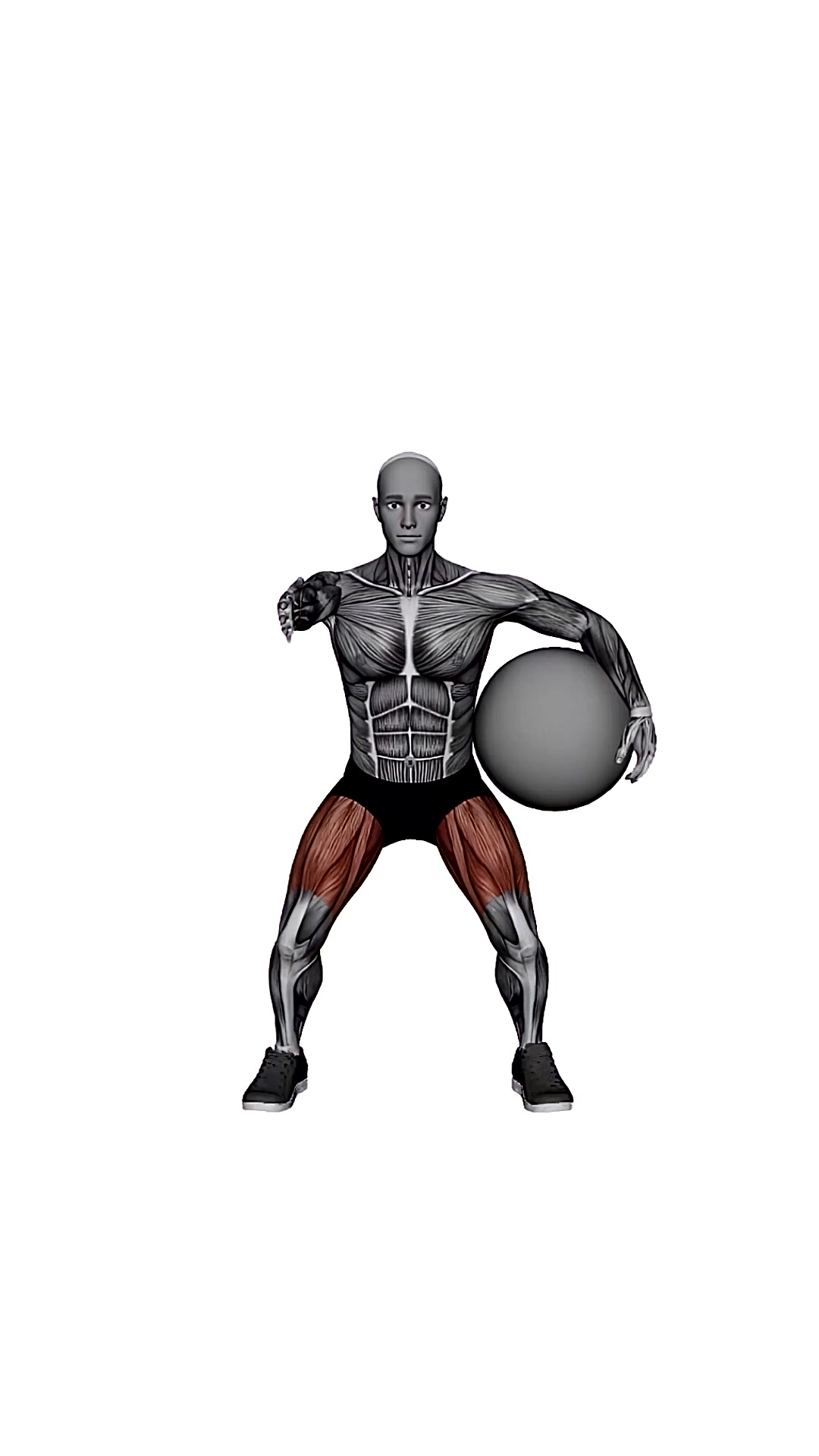 Ball Headlock Squat
