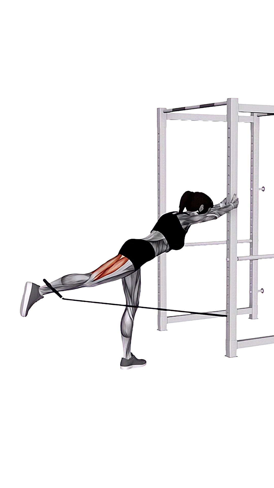 Band Bent-over Hip Extension