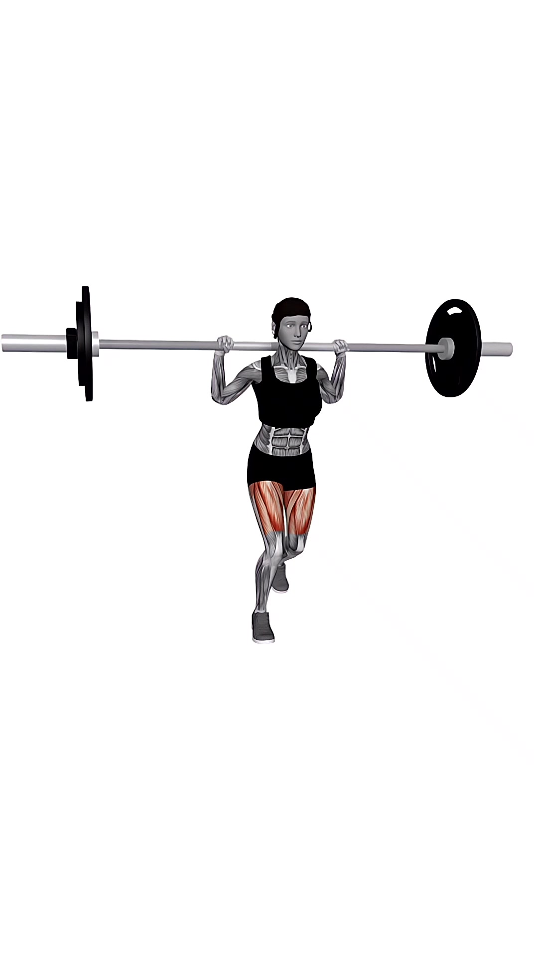 Barbell Curtsy Lunge