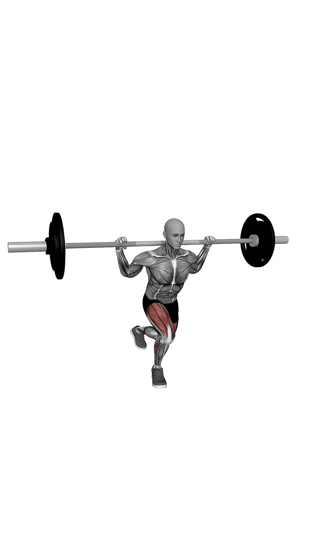 Barbell Curtsy Lunges