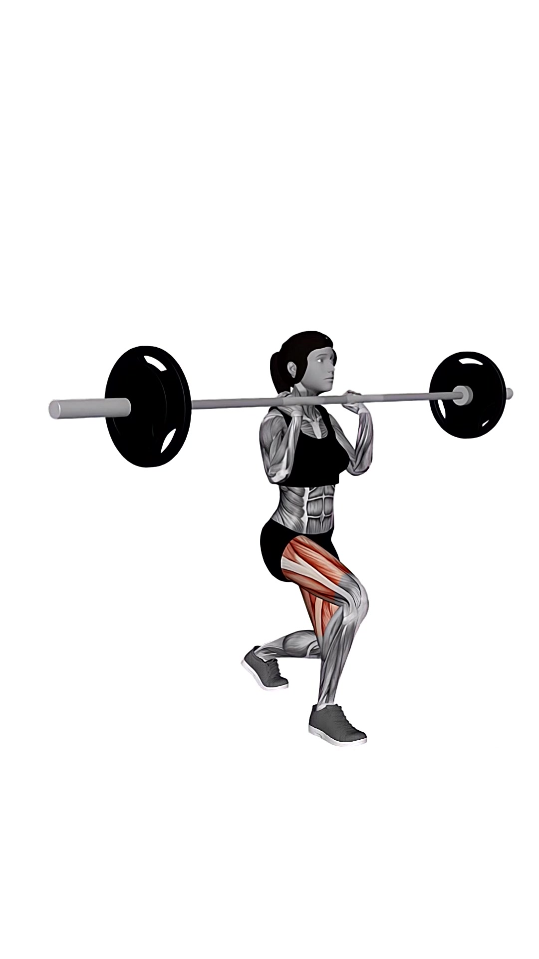 Barbell Front Rack Lunge