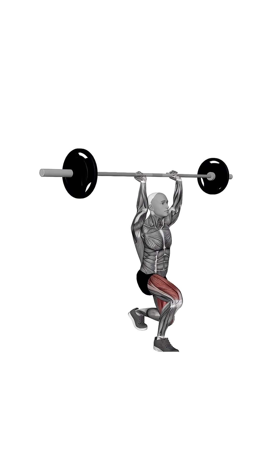 Barbell Overhead Lunges