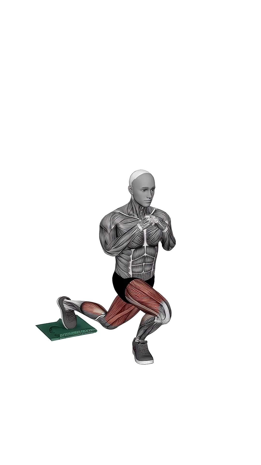 Curtsy Lunge Slide With Towel