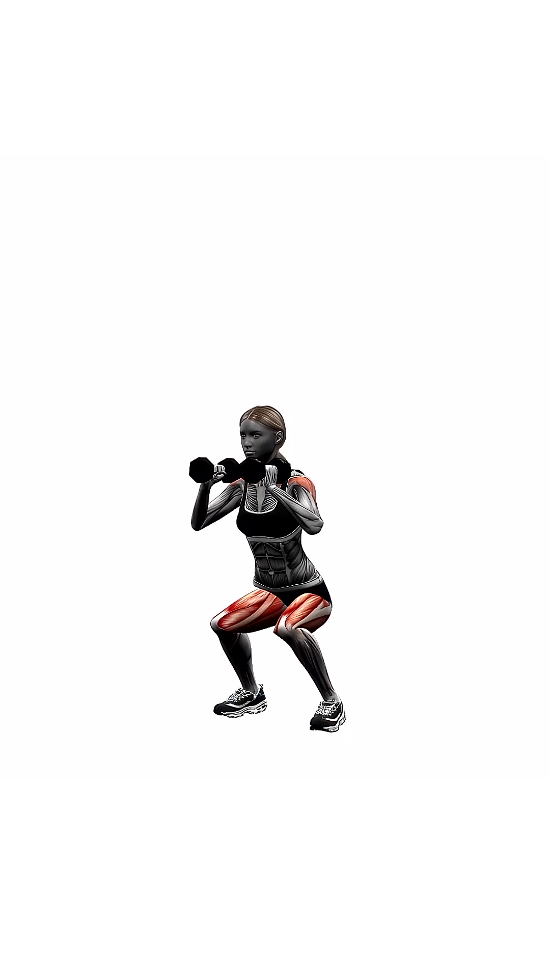Dumbbell Squats To Shoulder Press