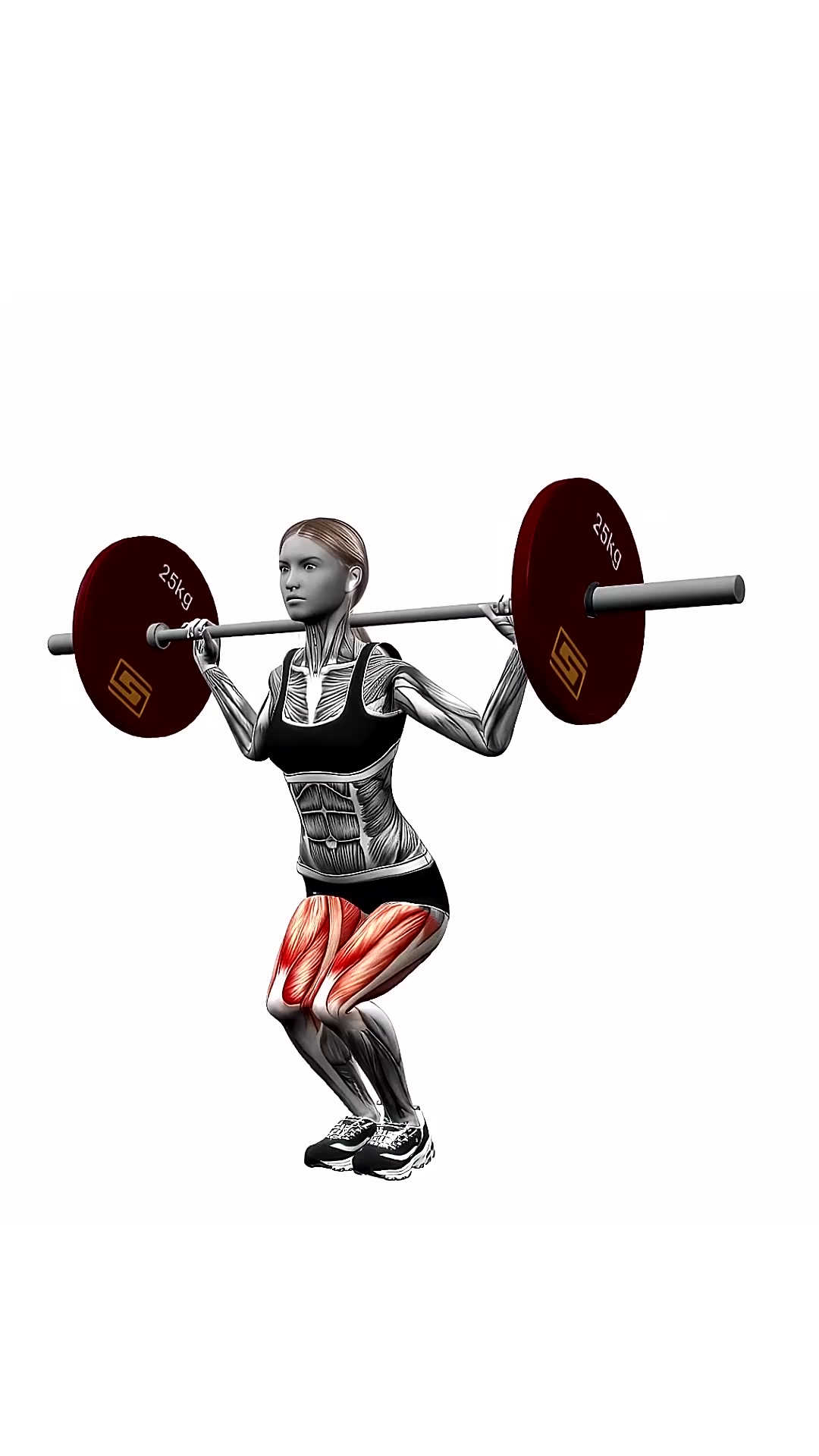 Feet Together Barbell Squats