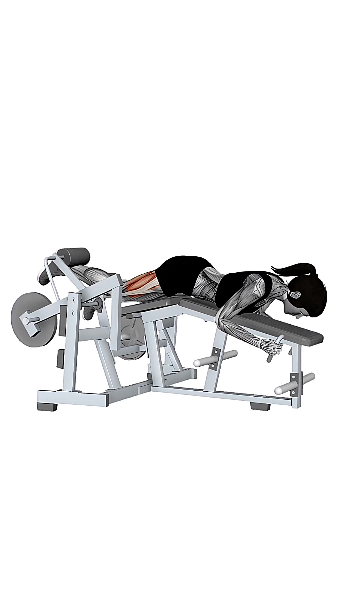 Hammer Strength Iso-lateral Leg Curl Alternating Legs