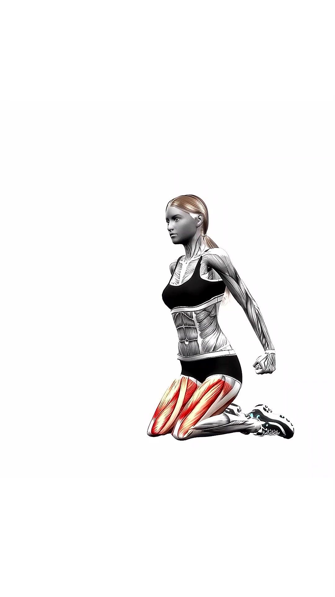 Kneeling Squat Jumps Bodyweight