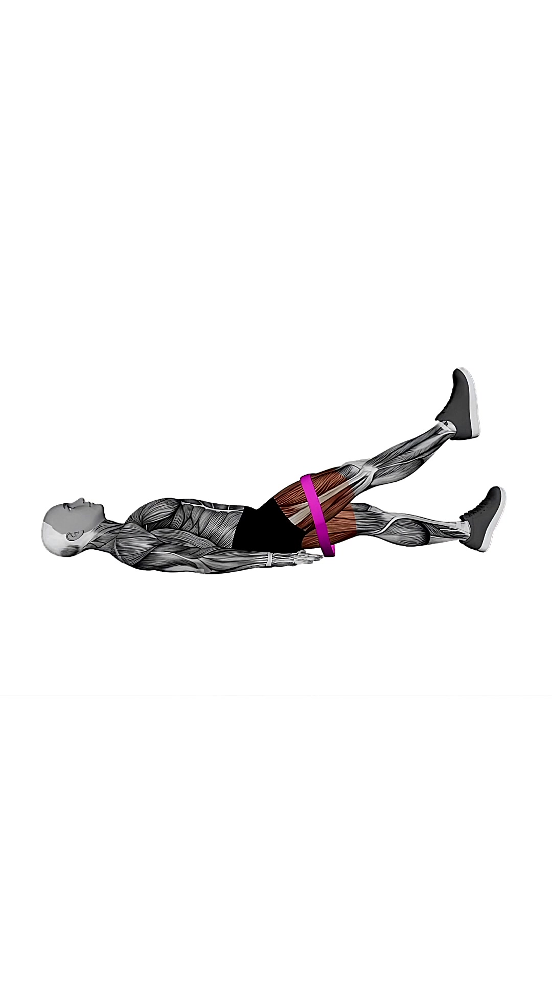 Resistance Band Lying Leg Raise
