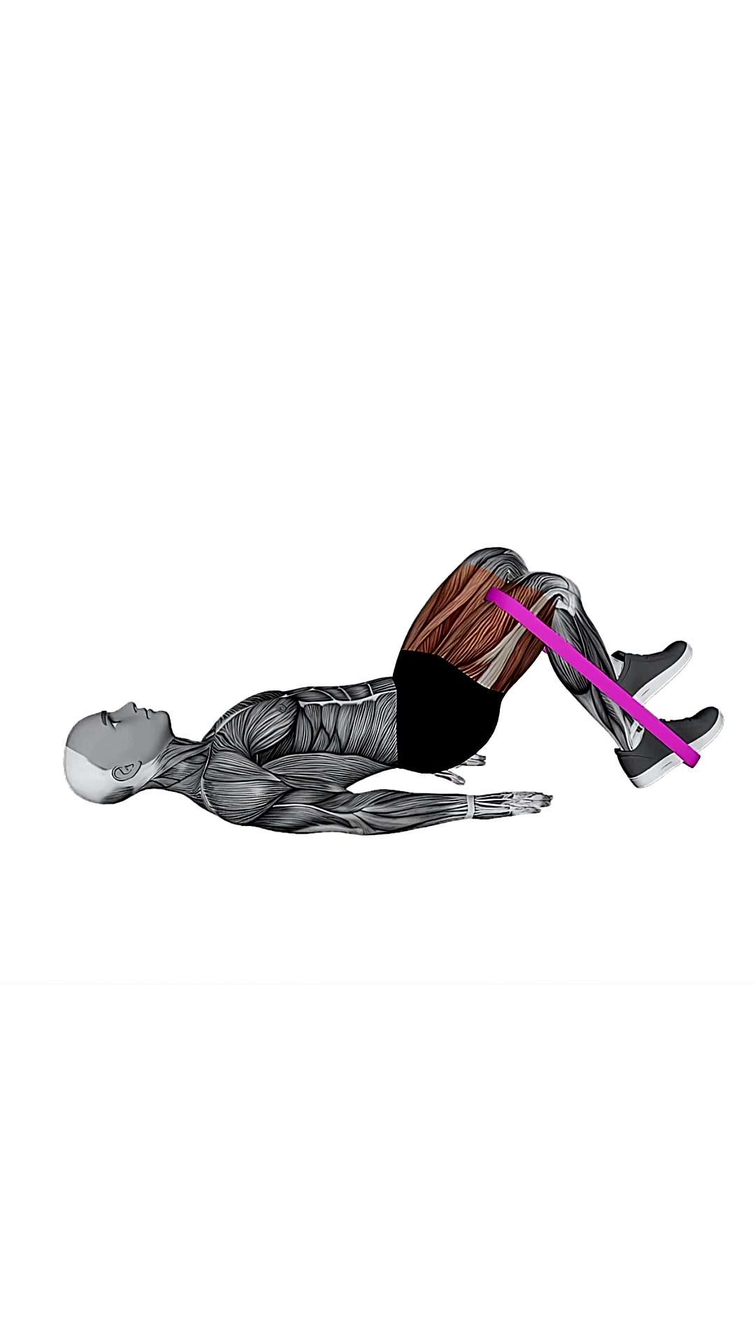 Resistance Band One Leg Glute Bridge