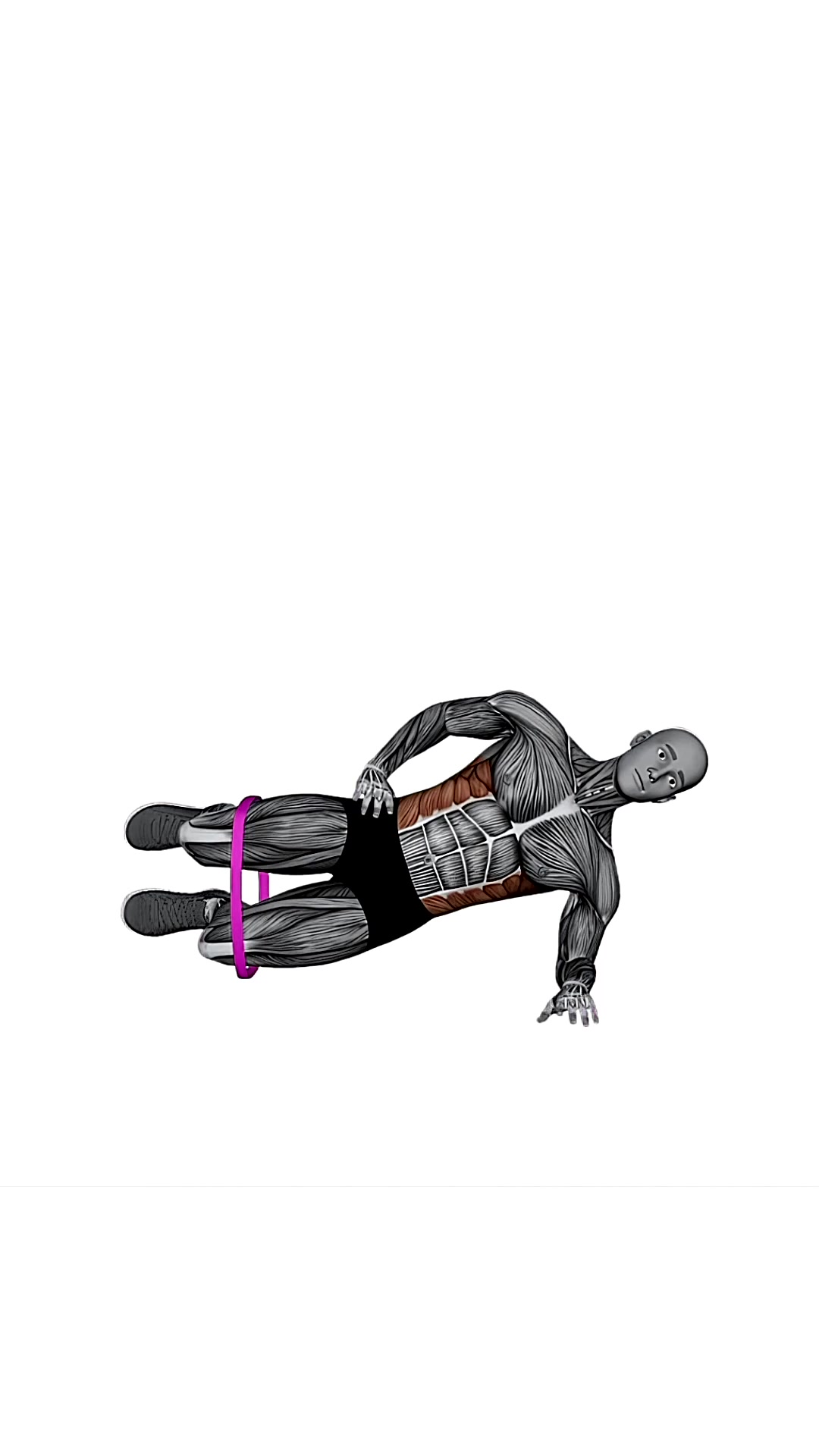 Resistance Band Side Plank Glute Raise