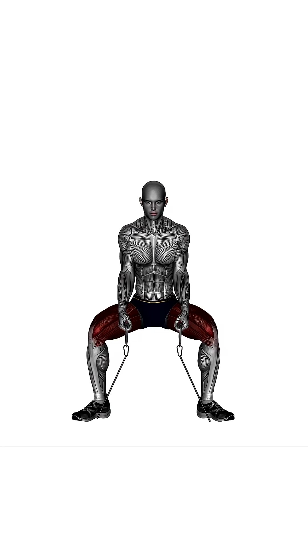 Sumo Squat In Between Legs Resistance Band