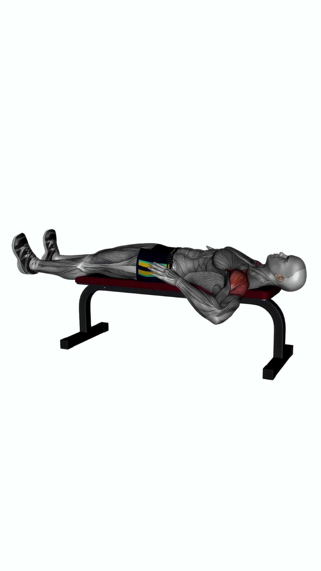 Lying Bench Internal Rotation Stretch