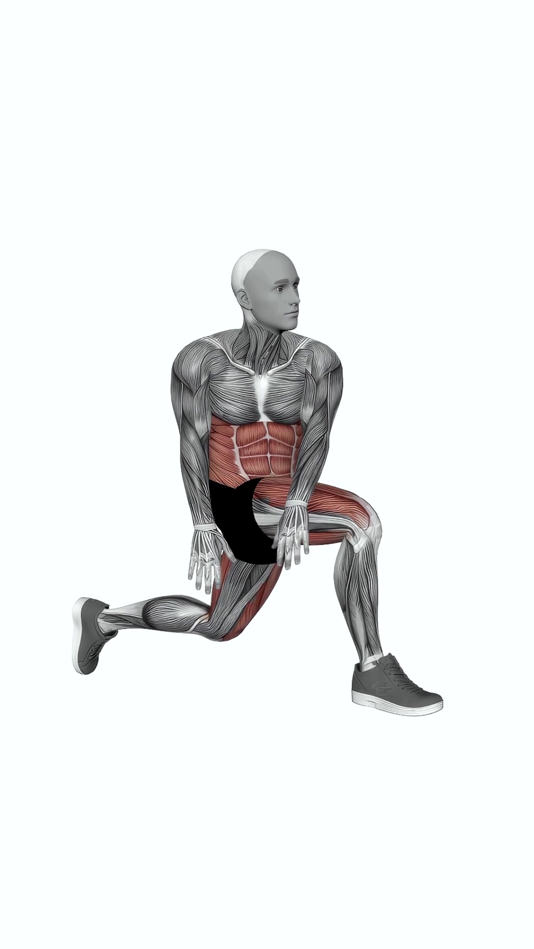 Crossover Kneeling Hip Flexor Stretch