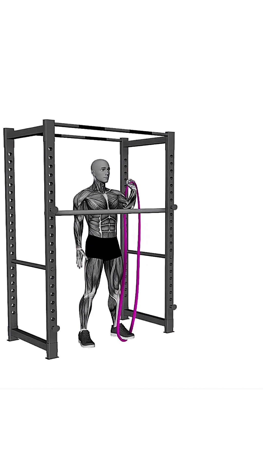 Resistance Band Assisted Front Rack Stretch