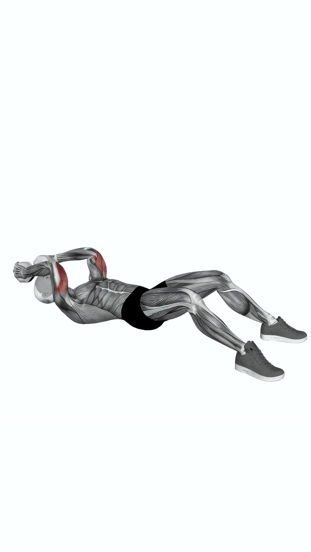 Dumbbell Lying Triceps Extension On Floor