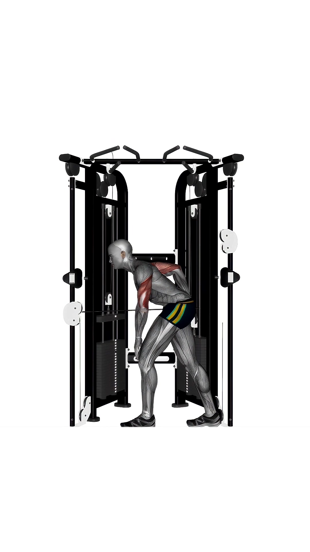 Tricep Cable Kickback On Crossover Machine