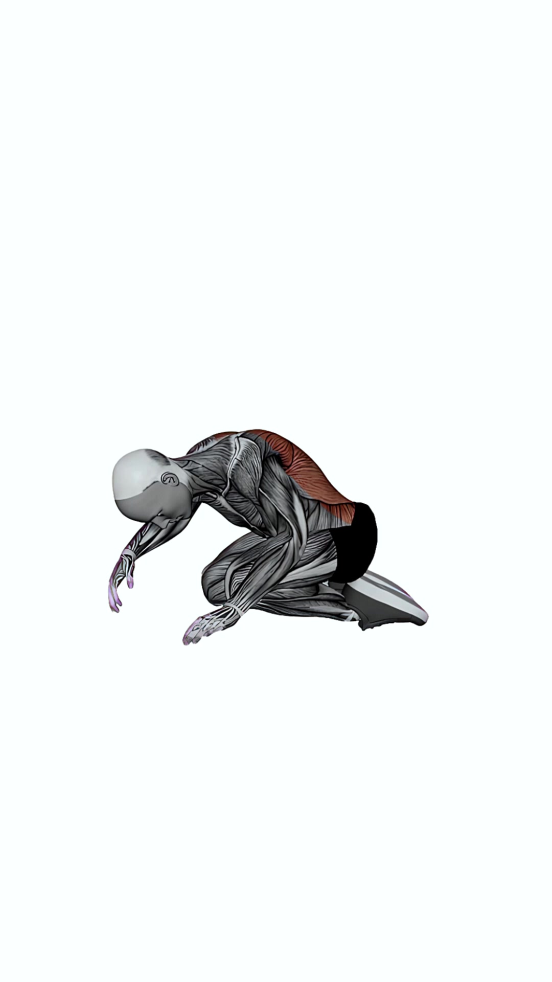 Child Pose Arms Extended Left Right