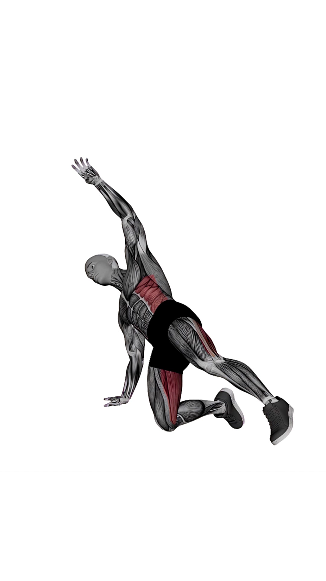 Gate Pose Rounding Spine Looking Up